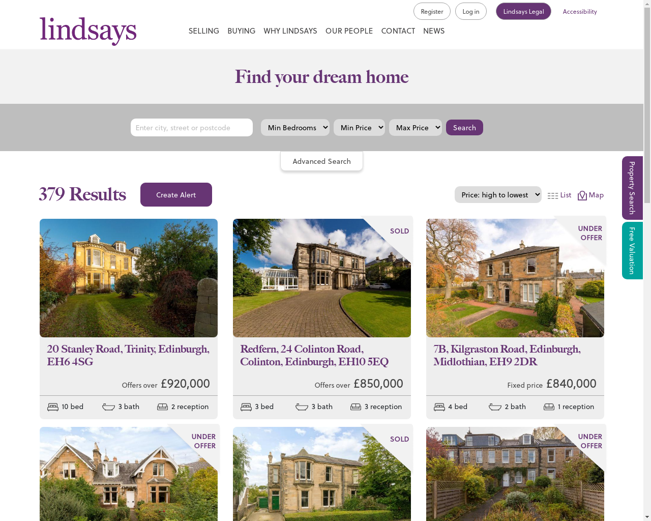 Lindsays Property Drupal 8 Development Freelance Developer UK